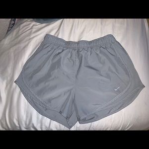 Grey Nike running shorts